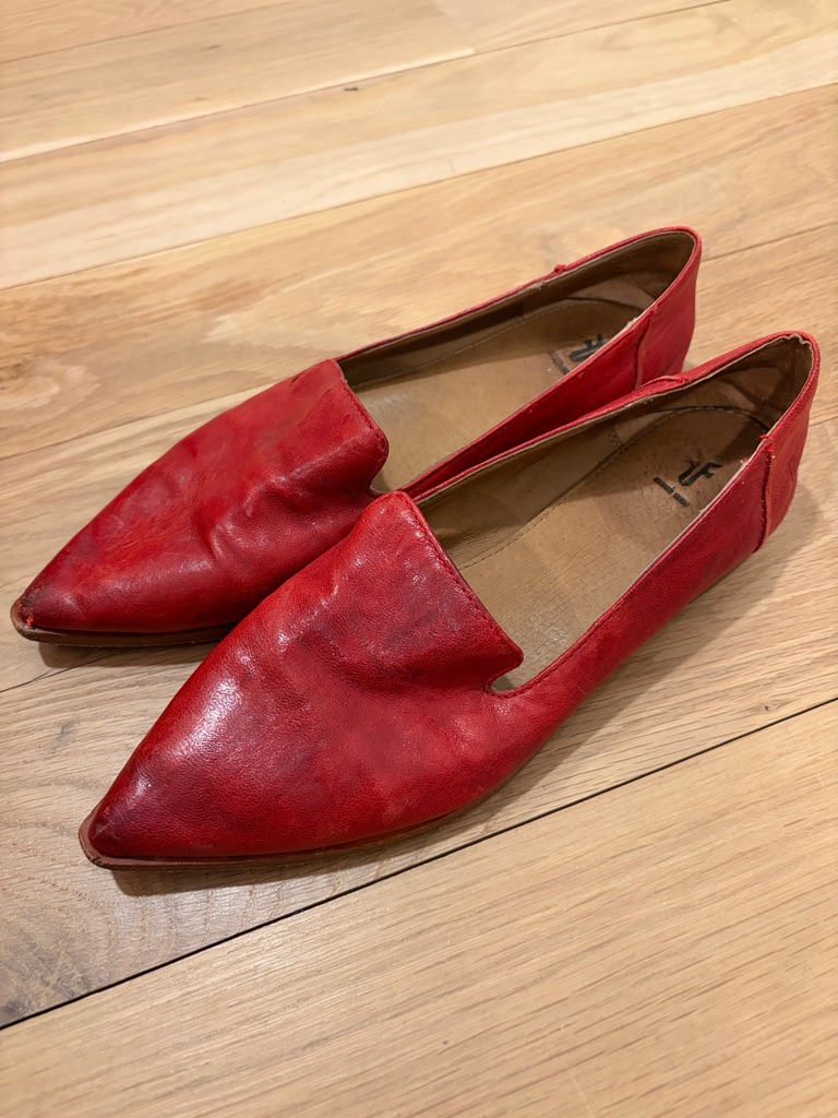 Frye Red Women's Leather Loafers